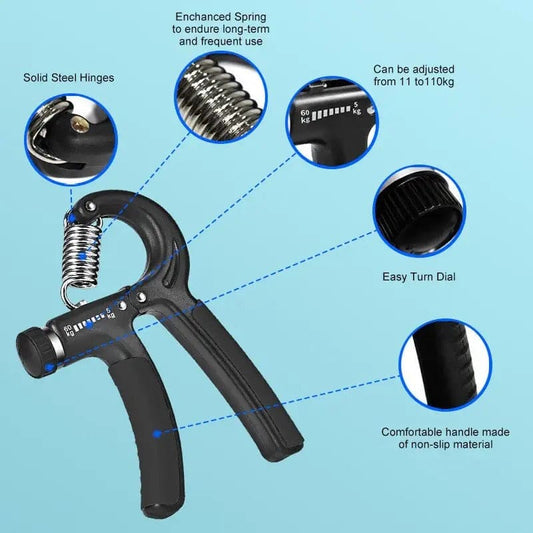 Hand Gripper Strengthener, R Type Spring Gripper, Portable Arm Expander, Hand Exercise Gym Fitness Training Wrist Gripper, Hand Grip Strengthener For Muscle Building And Injury Recovery, Durable Hand Strength Exercise Fitness Tool