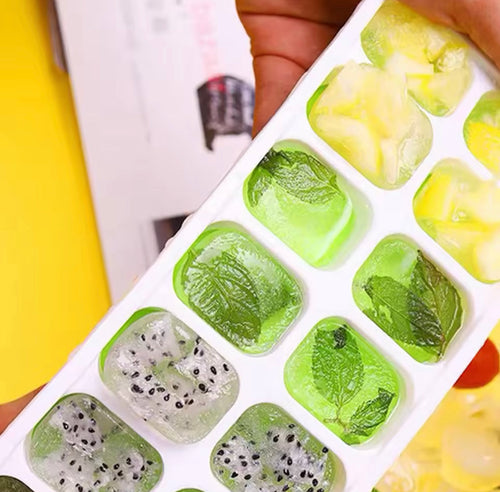 14 Grid Ice Cube Tray, Easy Release Mini Ice Cube Tray, Square Shape Ice Maker Ice Cube Tray