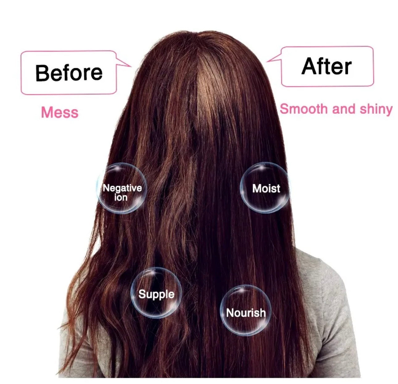 One Step Hot Air Brush (Dryer + Straightener)