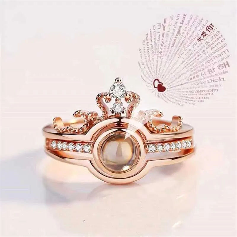 100 languages I love you Projection Ring
