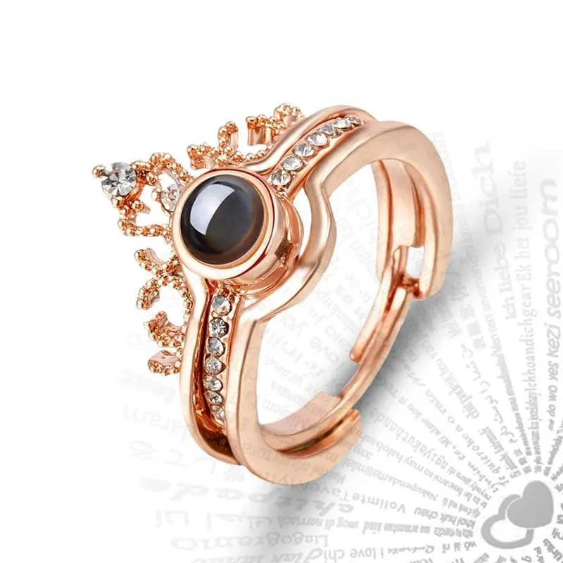 100 languages I love you Projection Ring