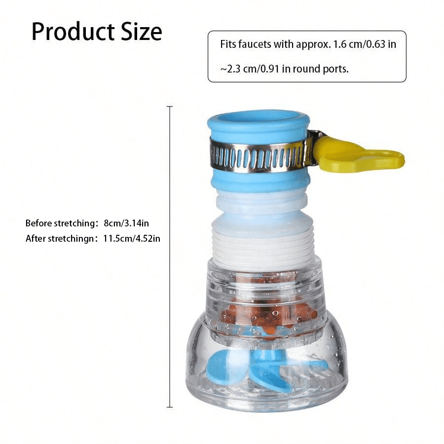 1Pc Faucet Anti-Splash God Anti-Splash Head Tap Water Shower Extension Filter Mouth Net Home Kitchen Universal Water-Saving