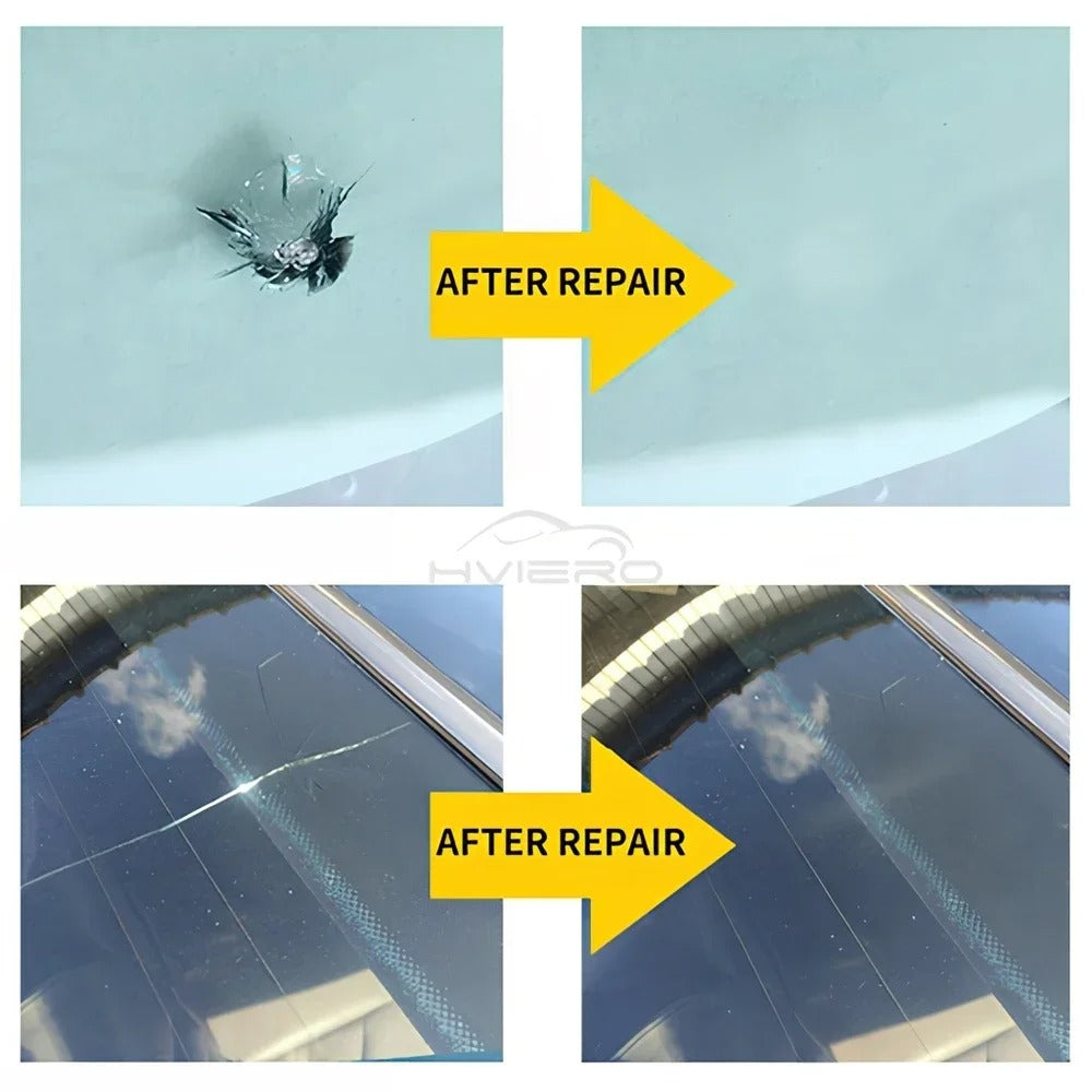 Windshield Glass Crack Repair Tool Kit