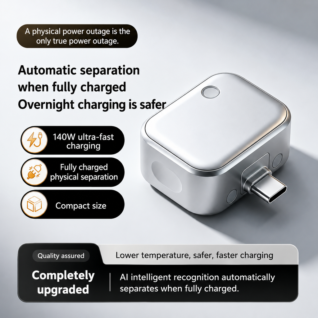 Smart Auto Charging Auto Disconnect Type-C Charging Connector,