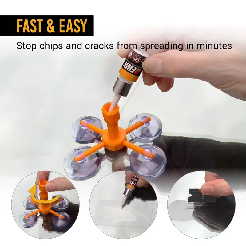 Windshield Repair Kit - Broken Screen Repair Kit