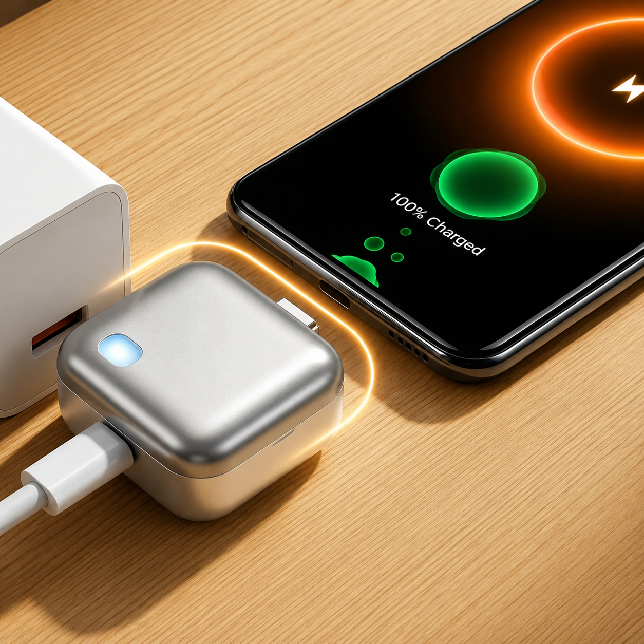 Smart Auto Charging Auto Disconnect Type-C Charging Connector,
