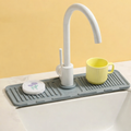 Silicone Faucet Drain Pad, Kitchen Faucet Mat, Bathroom Sink Draining Pad, Silicone Splash Guard