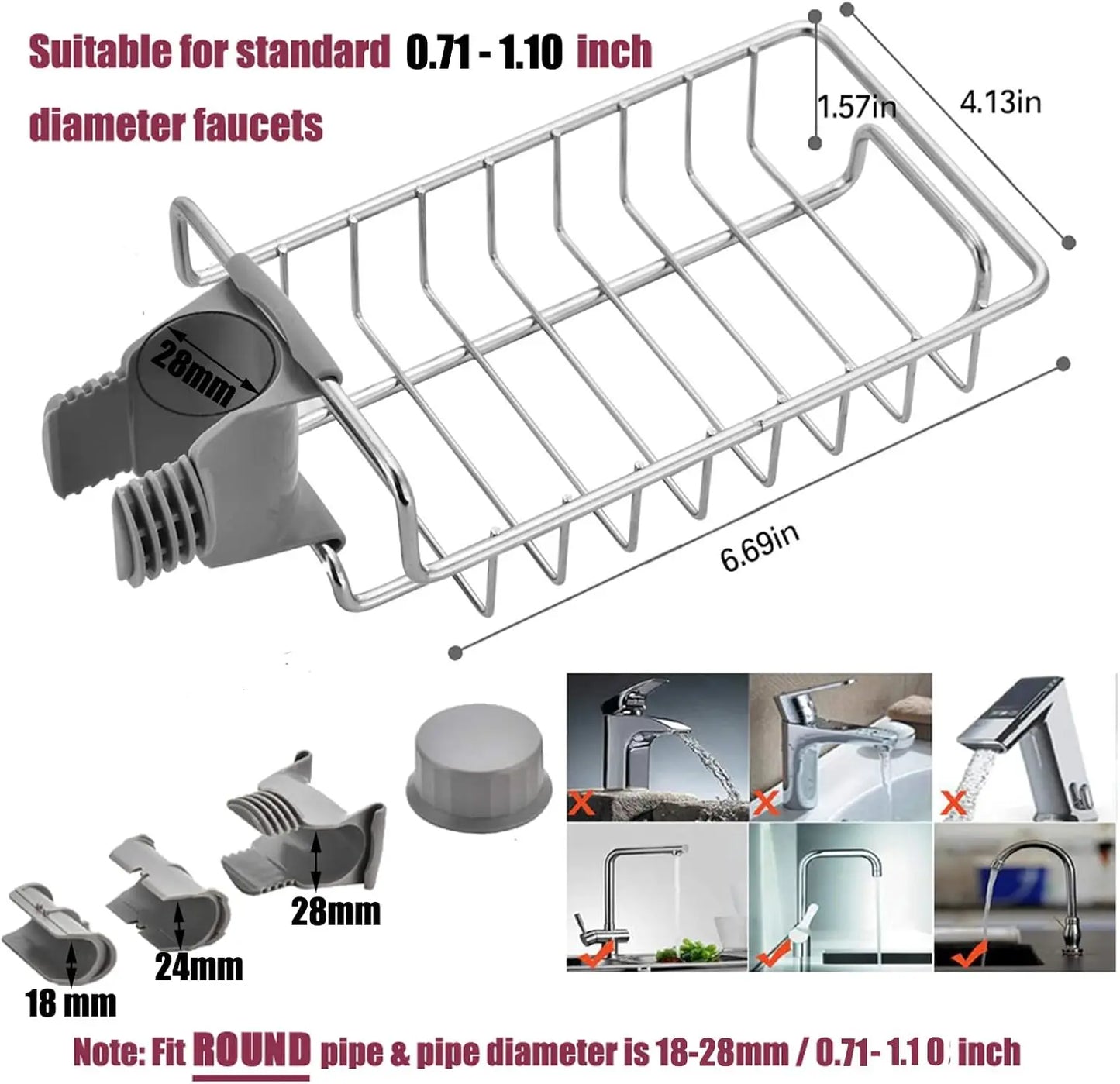 Stainless Steel Faucet Rack