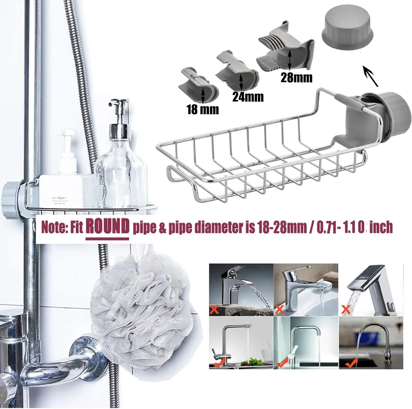 Stainless Steel Faucet Rack