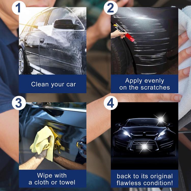 Car Paint Pen Marker Scratch Repair Cover Waterproof Touch Up Coating Remover Tool Universal Kit (White)